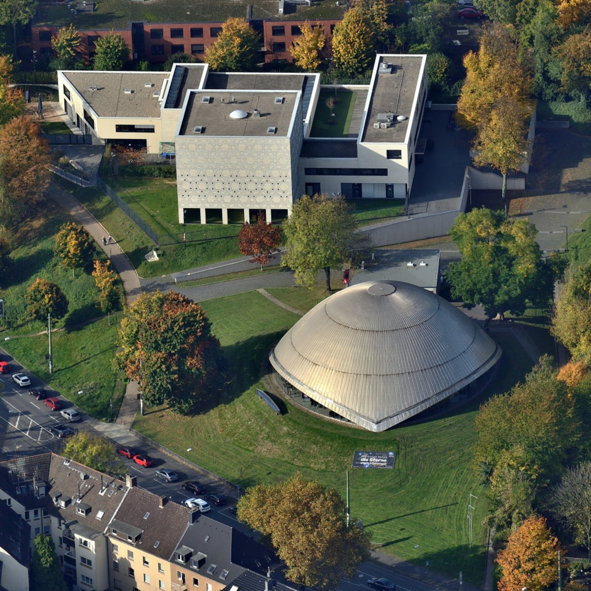 Aerial photograph of the Bochum Planetarium